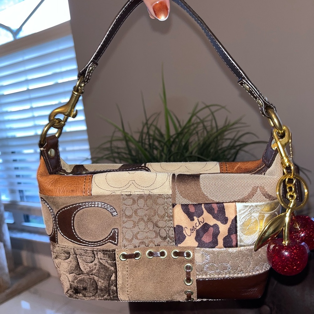 Coach Mini Multicolor Patchwork Shoulder Bag - image 1